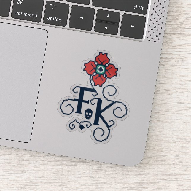 Sticker Frida Kahlo | Hommage Floral (Détail)
