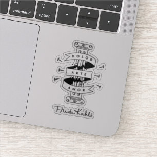 Sticker Frida Kahlo   Pain Art Love