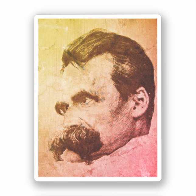 Sticker Friedrich Nietzsche (dessiné par Hans Olde) (Recto)