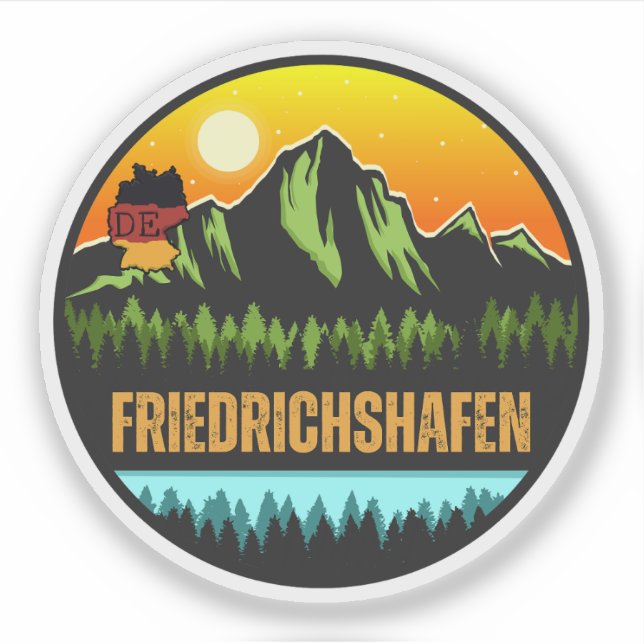 Sticker Friedrichshafen, Bade-Wurtemberg Allemagne (Devant)