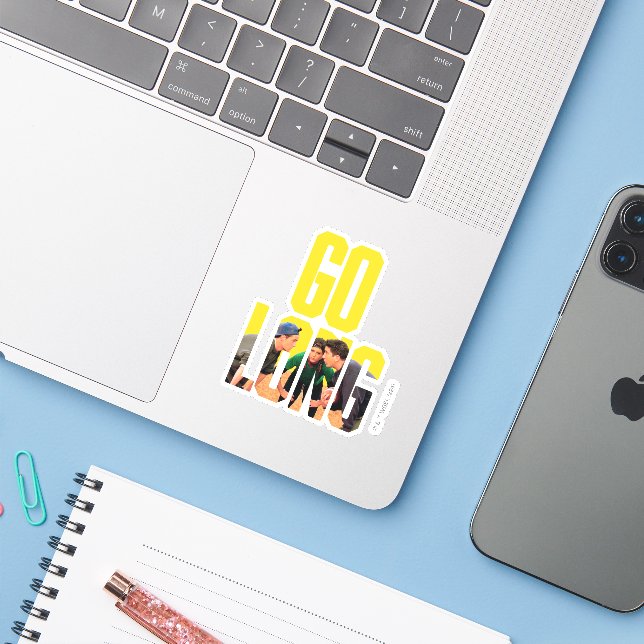 Sticker FRIENDS™ | Citation Go Long (Ordinateur portable avec iPhone)