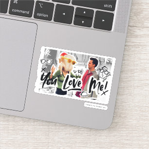 Sticker FRIENDS™   Dinde de Thanksgiving sur la tête de Mo