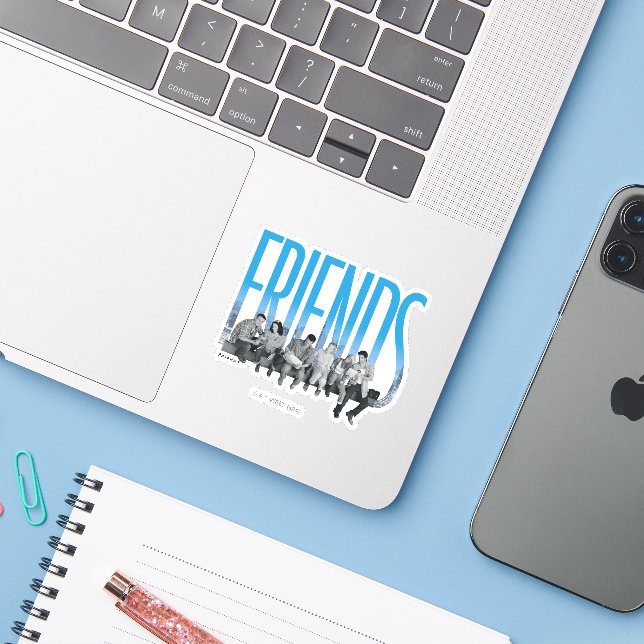 Sticker FRIENDS™ | Le Gang (Ordinateur portable avec iPhone)
