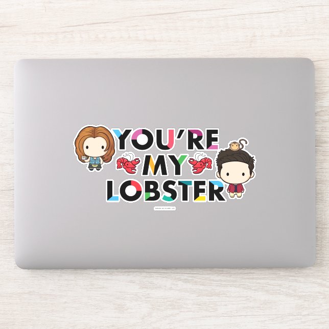 Sticker FRIENDS™ | Ross & Rachel  Lobster Chibi (Ordinateur)