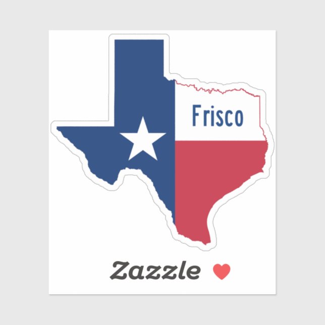 Sticker Frisco Texas (Feuille)