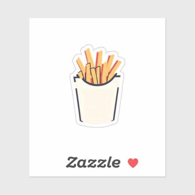 Sticker Frites (Feuille)