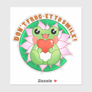 Sticker Frog Love