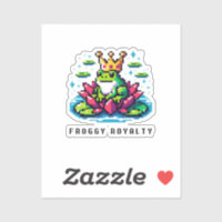 Froggy Pourcentage Cute Pixel Art Crowé Frog Desig