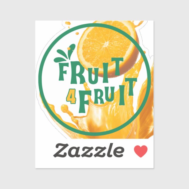 Sticker Fruit 4 Fruit (Feuille)