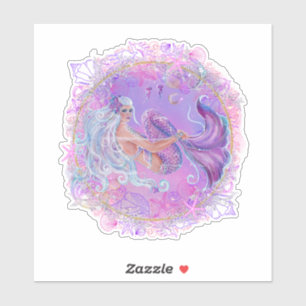 Sticker Fun Pink sirène par Renee Lavoie