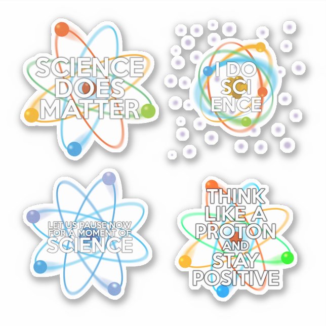 Sticker Fun science cite stciker set (Devant)