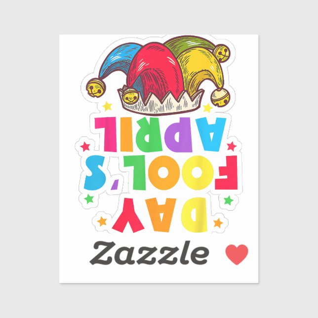 Sticker Funny April Fool's Day Pranks Kit 1st April Jokes (Feuille)