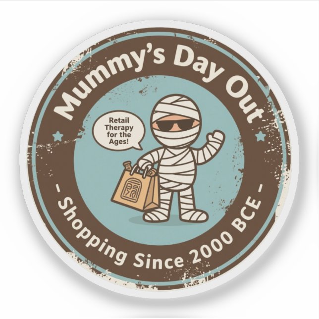 Sticker Funny Archaeology Humour commercial (Devant)