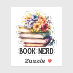 Sticker Funny book nerd les amateurs de lecture