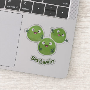 Sticker Funny Brussels sprouts légumes caricature