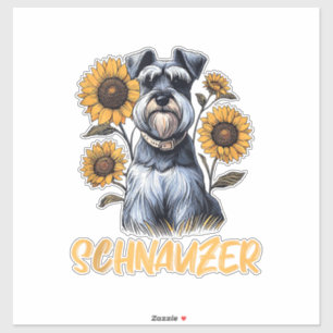 Sticker Funny Chien Schnauzer