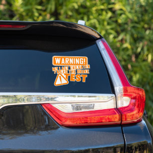 Sticker Funny Driving Car Tailgater Typographie moderne