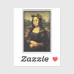 Sticker Funny Face Mona Lisa<br><div class="desc">* Faites sourire quelqu'un avec l'autocollant amusant. * Mona Lisa porte un casquette de style peintre et un visage heureux! * Les autocollants sont disponibles en plusieurs options de taille. * Utilisation pour la décoration d'ordinateurs portables / bouteilles de sport, enveloppes de scellage, l'artisanat, la réservation de ferraille ou des...</div>