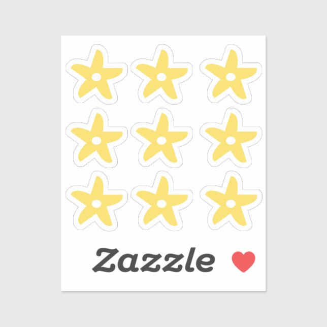 Sticker Funny Flowef (Feuille)