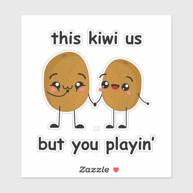 Sticker Funny Kiwi (Feuille)