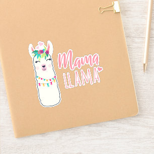 Sticker Funny Llama MAMA mignonne Fête des mères Anniversa