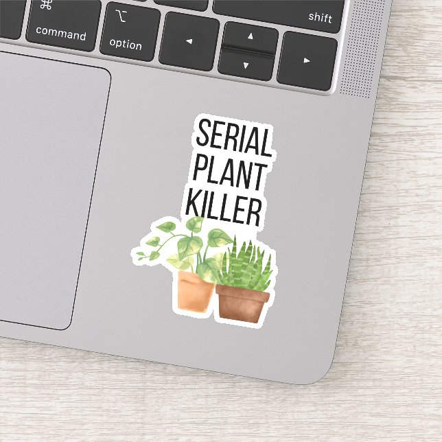 Sticker Funny Serial Plante Killer (Détail)