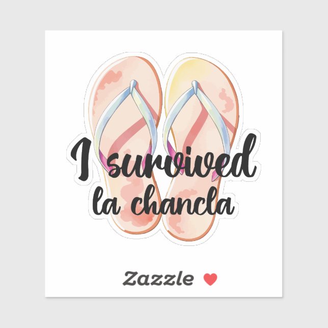 Sticker Funny Survivant de La Chancla (Feuille)
