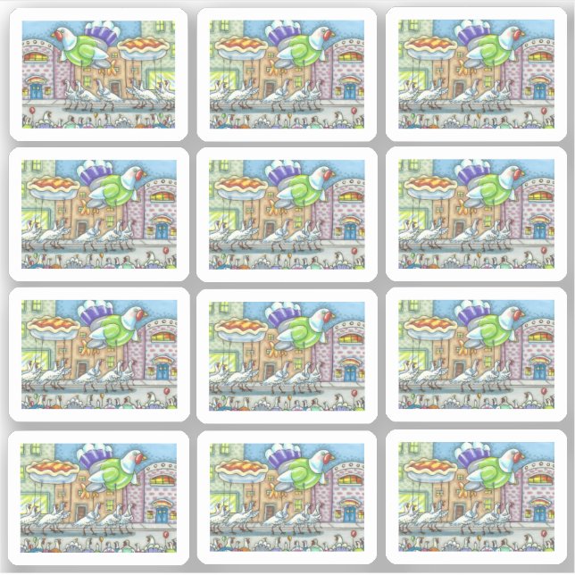 STICKER FUNNY THANKSGIVING DAVANTAGE PARADE TURKEY BALLOON (Devant)