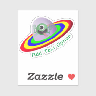 Sticker Funny Visage Alien