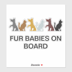 Sticker Fur Baby à bord