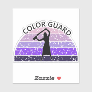 Sticker Fusil de protection couleur - violets