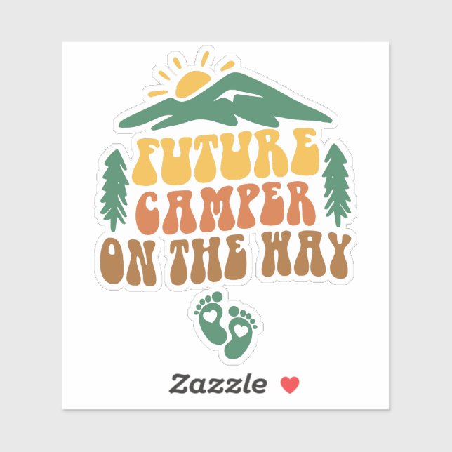 Sticker Futur Campeur En Route (Feuille)