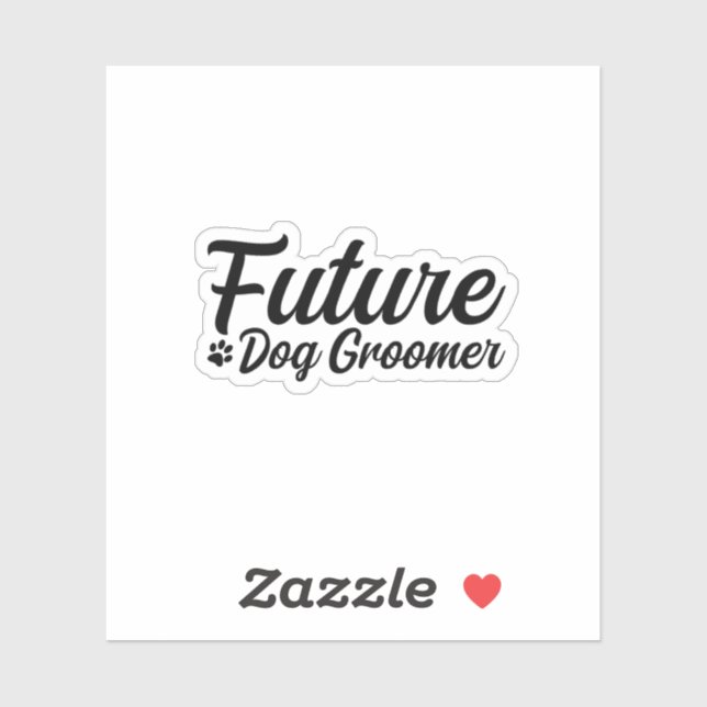 Sticker Futur éleveur de chiens (Feuille)