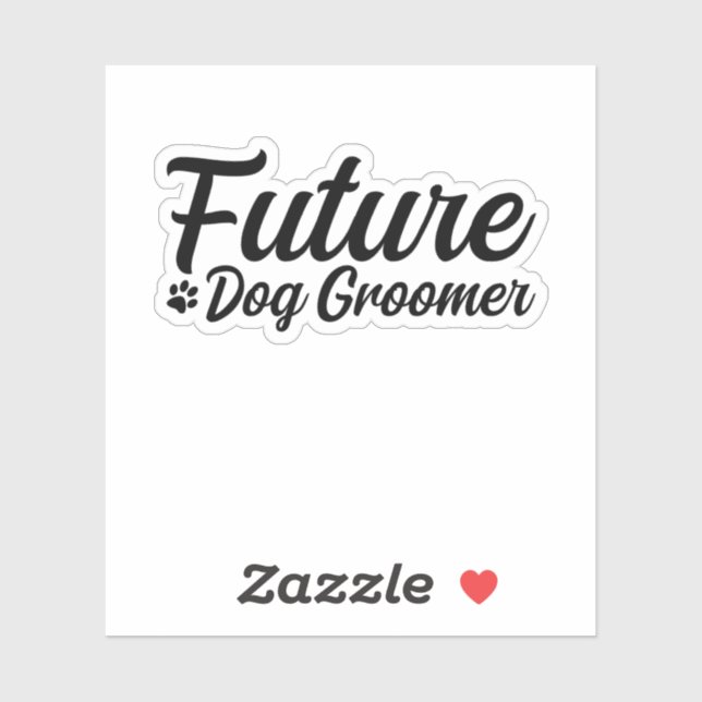 Sticker Futur éleveur de chiens (Feuille)