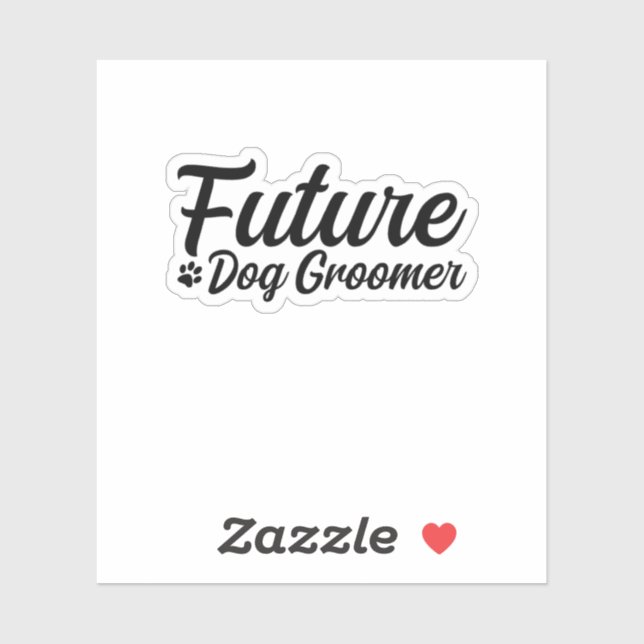 Sticker Futur éleveur de chiens (Feuille)