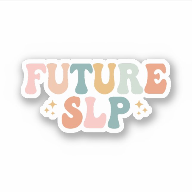 Sticker Futur SLP | SLP à être | Étudiant diplômé SLP (Devant)