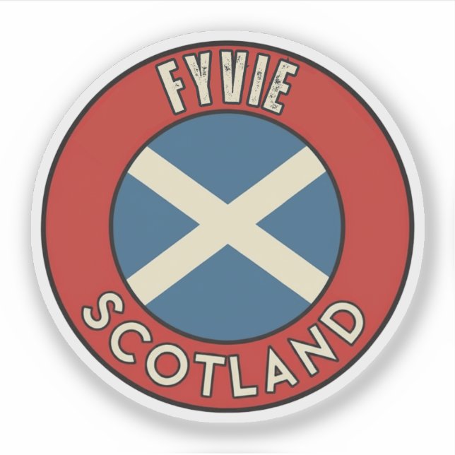 Sticker Fyvie, Écosse (Devant)