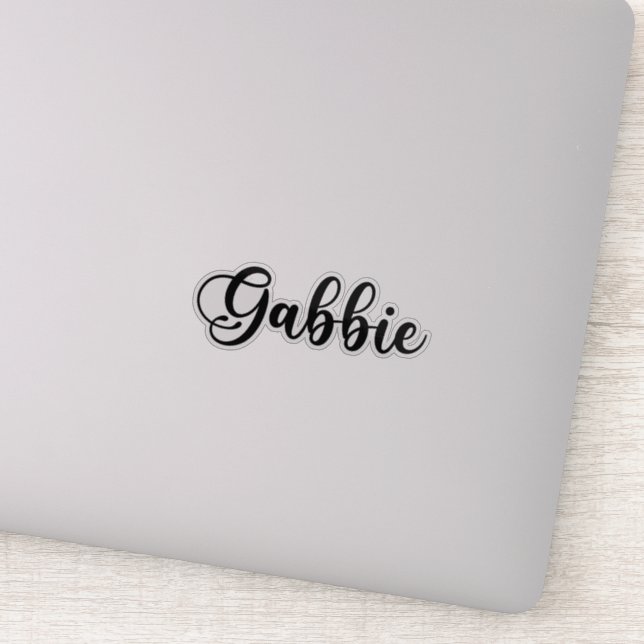Sticker Gabbie Nom - Calligraphie manuscrite (Détail)