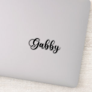 Sticker Gabby Nom - Calligraphie manuscrite