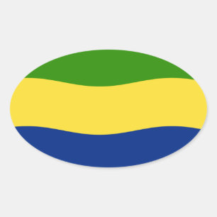 Sticker Gabon Drapeau