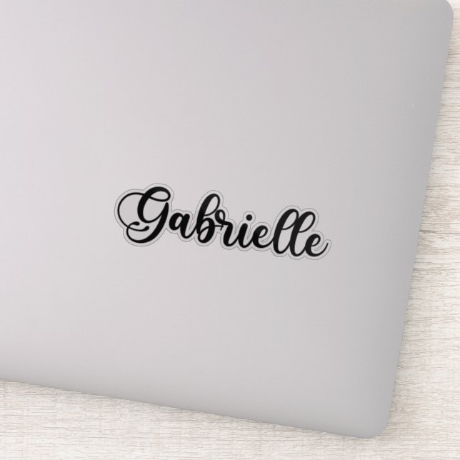 Sticker Gabrielle Nom - Calligraphie manuscrite (Détail)