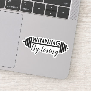 Sticker Gagner en perdant - Exercice - Poids Lift