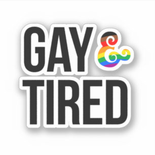 Sticker Gai et fatigué