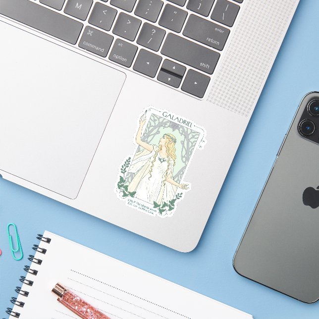Sticker Galadriel Lumière de Valinor Graphique (Ordinateur portable avec iPhone)