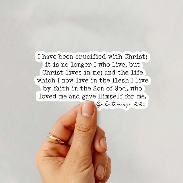 Sticker Galatians 2:20 No longer I who live  (Créateur téléchargé)