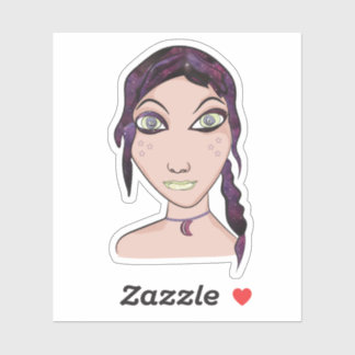 Sticker Galaxy Girl