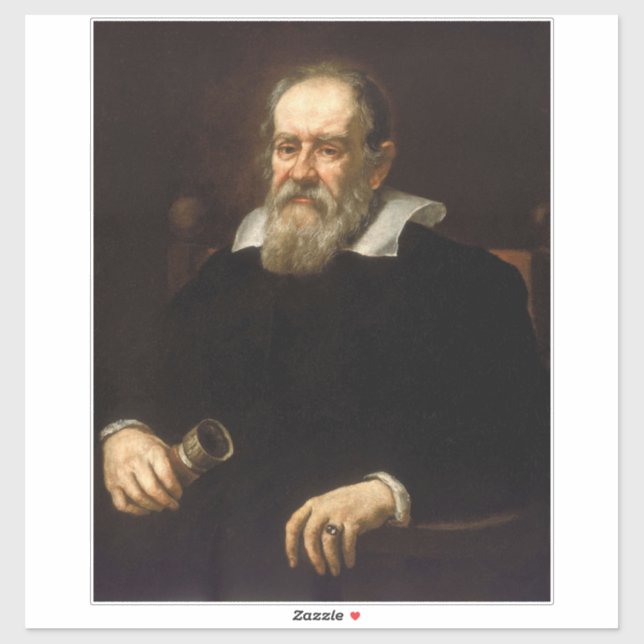 Sticker Galileo Galilei : Père de la science et de l'astro (Feuille)