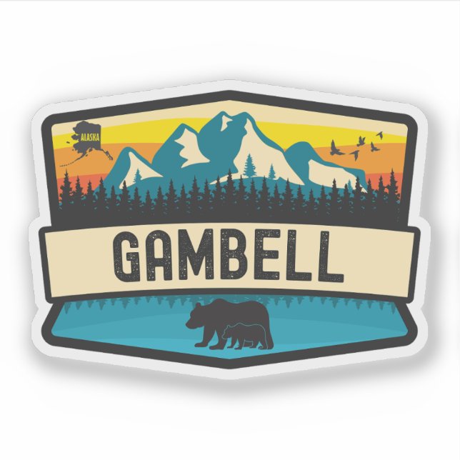 Sticker Gambell, Alaska (Devant)