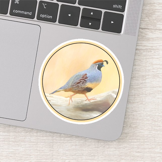 Sticker Gambrel's Quail Painting - Art d'origine des oisea (Détail)