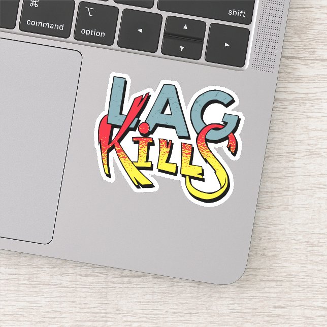 Sticker Gamer Lag (Détail)